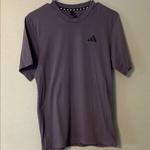 Adidas Men's Dark Purple Short Sleeve Tee